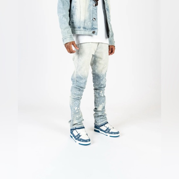 PHEELINGS "JOYFUL JOURNEY" FLARE STACK DENIM JEANS ONLY - Picture 5 of 7